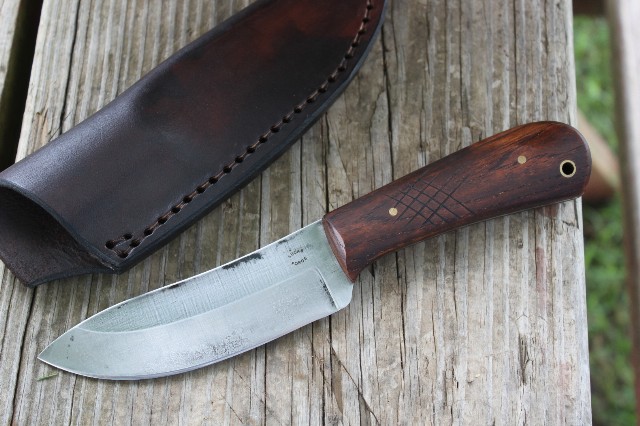 nessmuk classic forge lucas blade knives hunting forged sheath